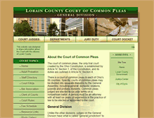 Tablet Screenshot of courtofcommonpleas.loraincounty.us